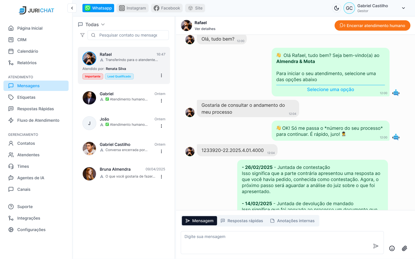 JuriChat Interface
